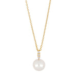 14ct. gold pendant w/dia 0.045ct W/SI
