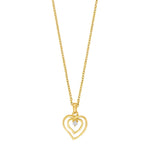 14kt. Anhänger herz m. 0,015ct W/SI