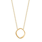 14ct. gold pendant  w. 0,010ct W/SI