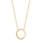 14ct. gold pendant  w. 0,010ct W/SI