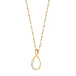 14kt. Gold Anhänger m. 0,035ct W/SI