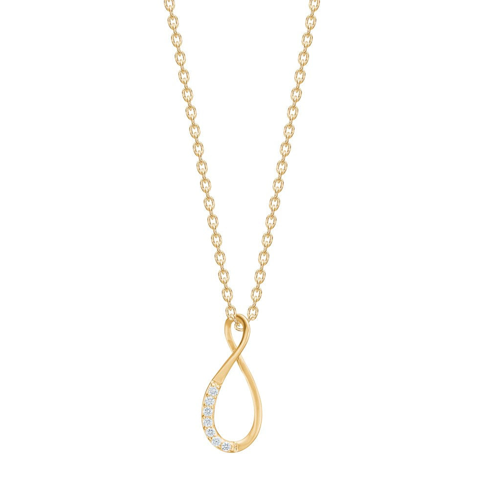 14kt. Gold Anhänger m. 0,035ct W/SI