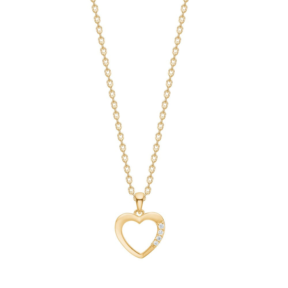 14kt. Gold Anhänger m. 0,018ct W/SI