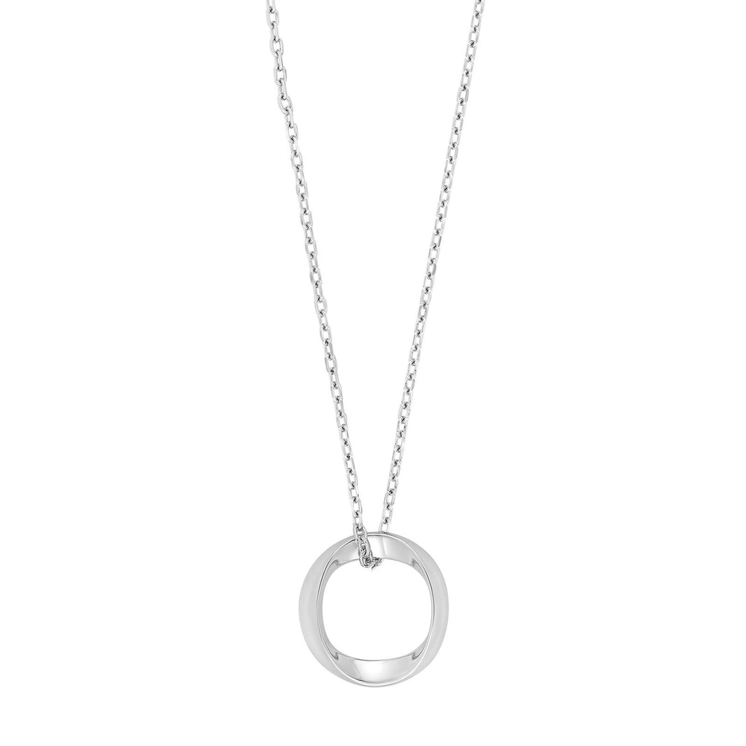 Rhod. silver necklace