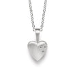 925/- Vedhæng mat, dia.er 0,015ct W-SI mat