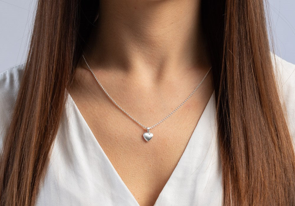 925/- Anhänger mattiert, Durchmesser ist 0,015ct W-SI mattiert - Nicht rhodiniert