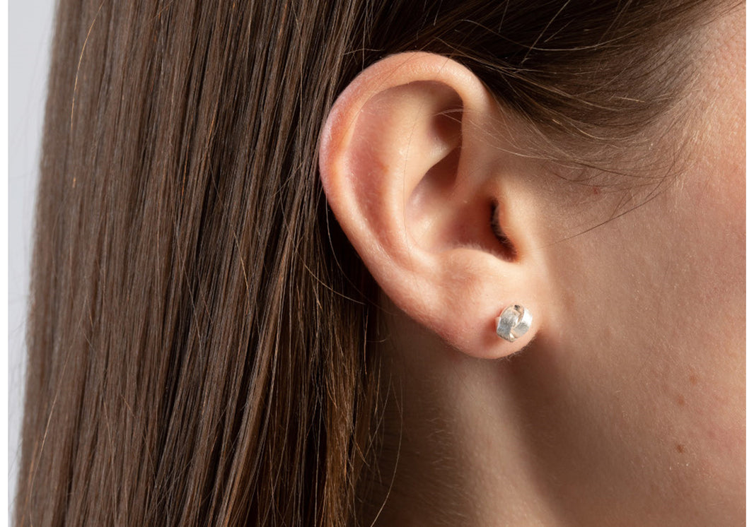 NOK 925 Earrings brushed