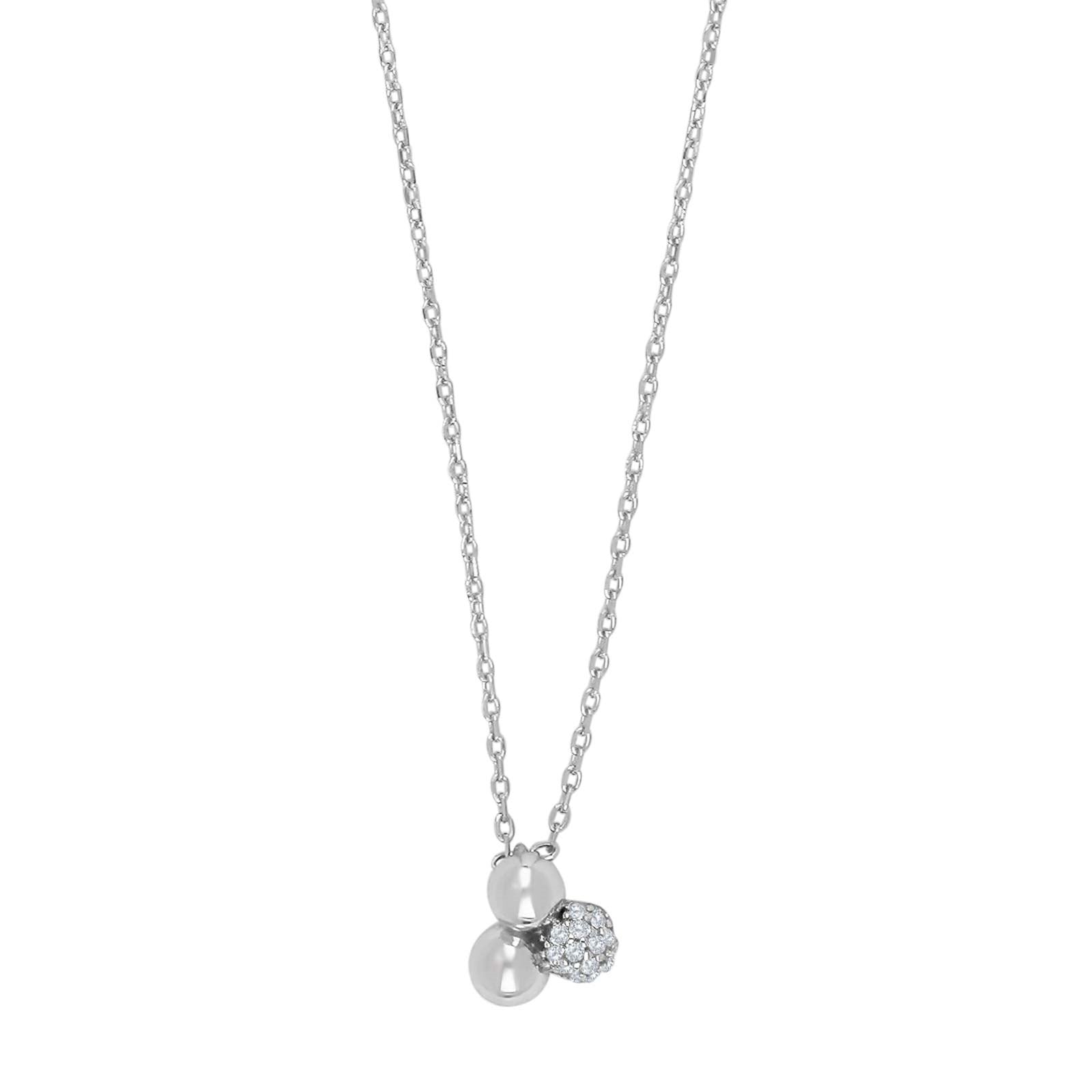 Silver necklace 3 OLINANOR