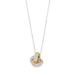 Rhd. silver necklace OLIVIANOR