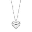 Silver necklace heart BREEZE52