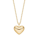 Silver necklace heart BREEZE52