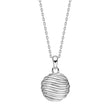 Silver necklace circle BREEZE52