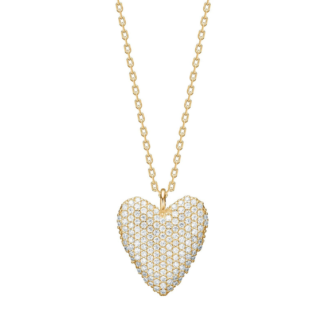 Silver necklace large RISANOR - Gold plated