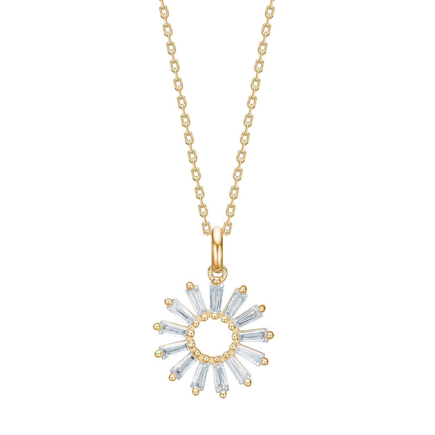 Silver necklace ROSETTANOR - Gold plated