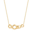 Silver necklace SNAKE52