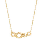 Silver necklace SNAKE52
