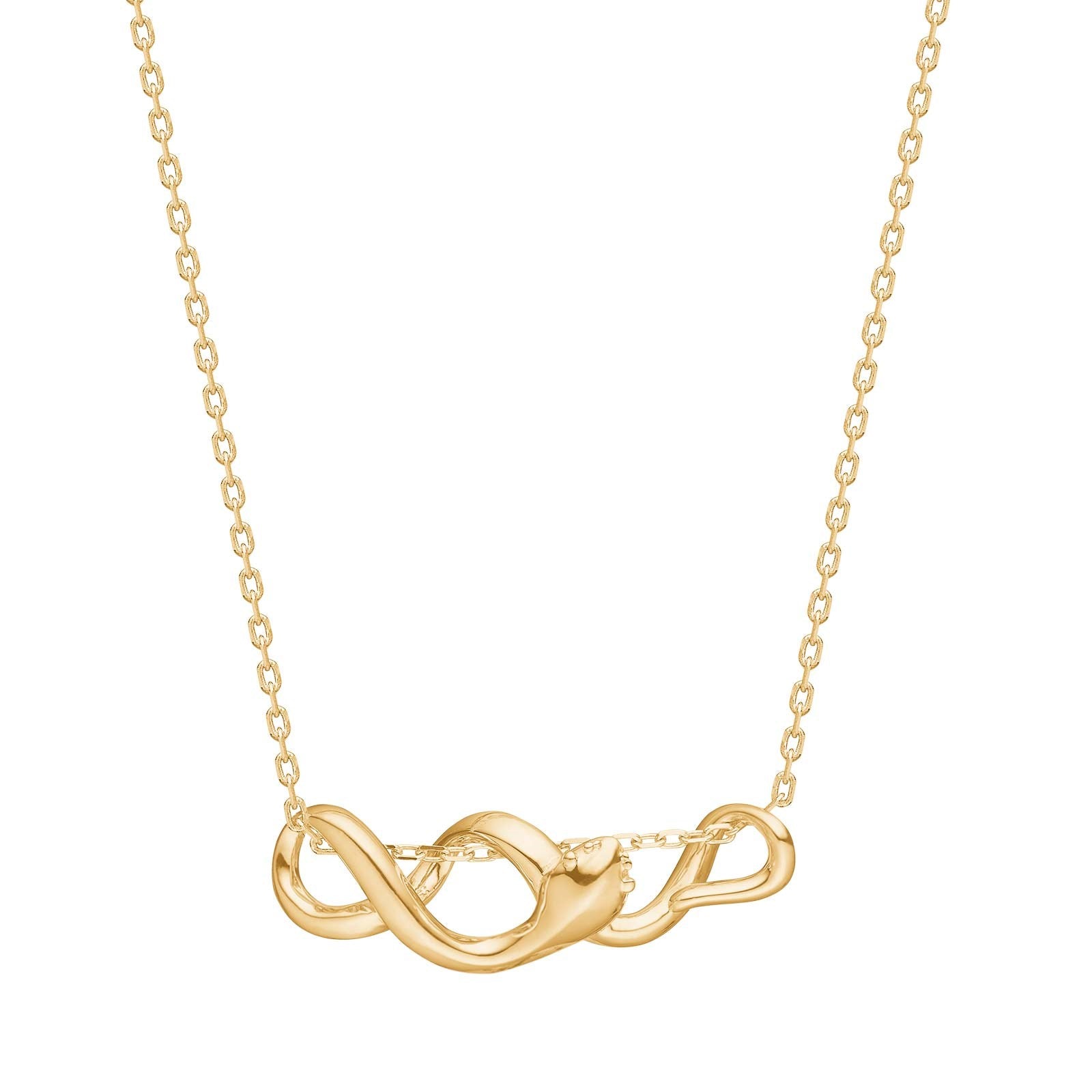 Silver necklace SNAKE52