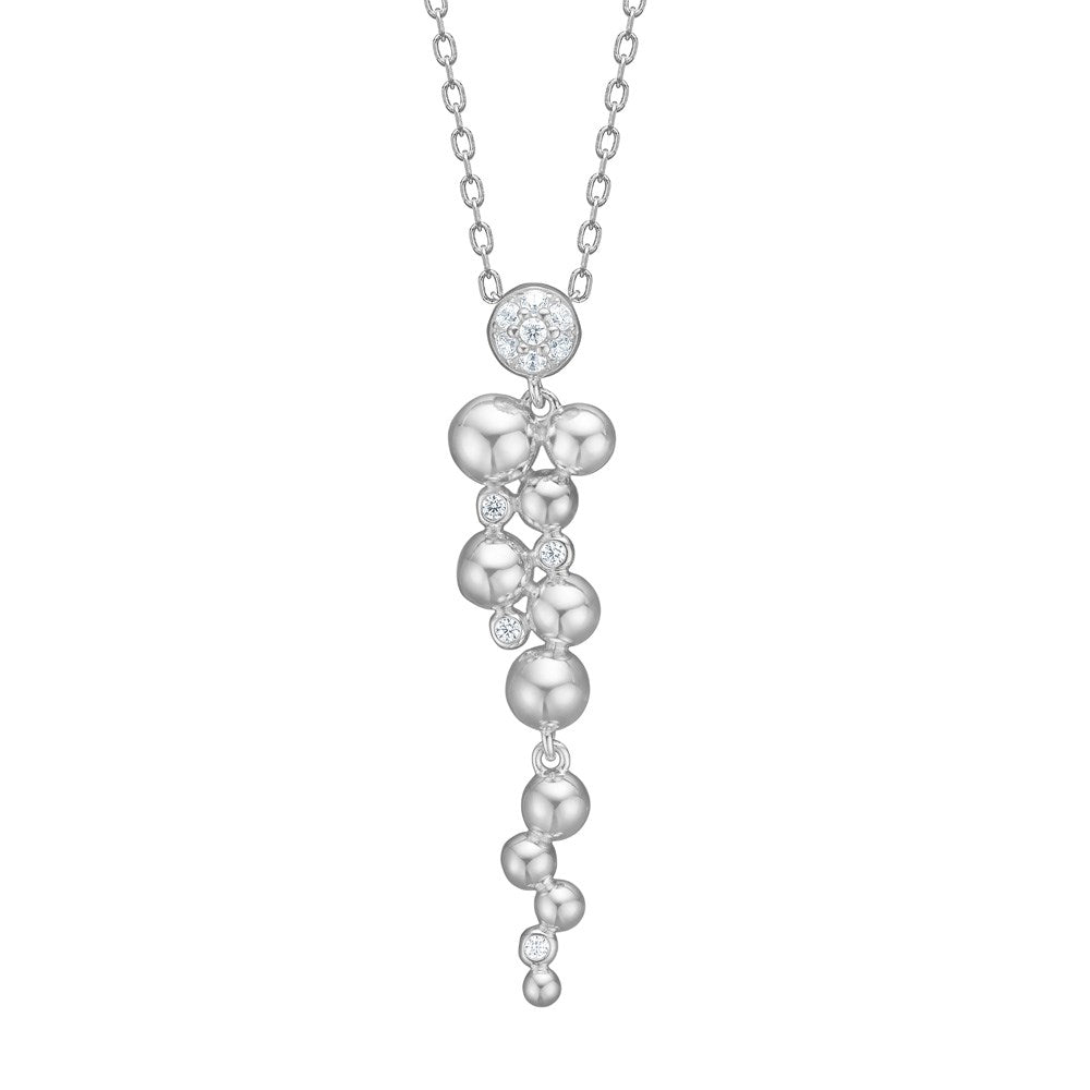 Silber-Halskette TALIANOR - Rhodiniert