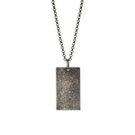 SON Rhodinierter Silber Halskette cracked