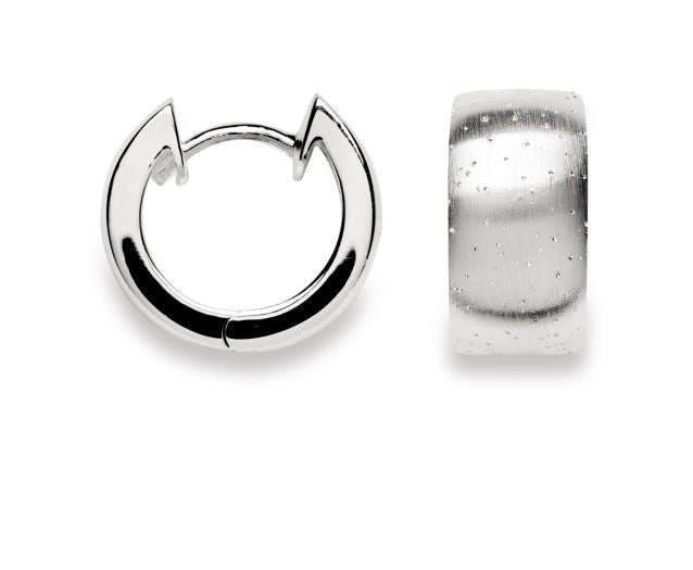 925/- Kreolischer Durchmesser/mattes Finish - Nicht rhodiniert