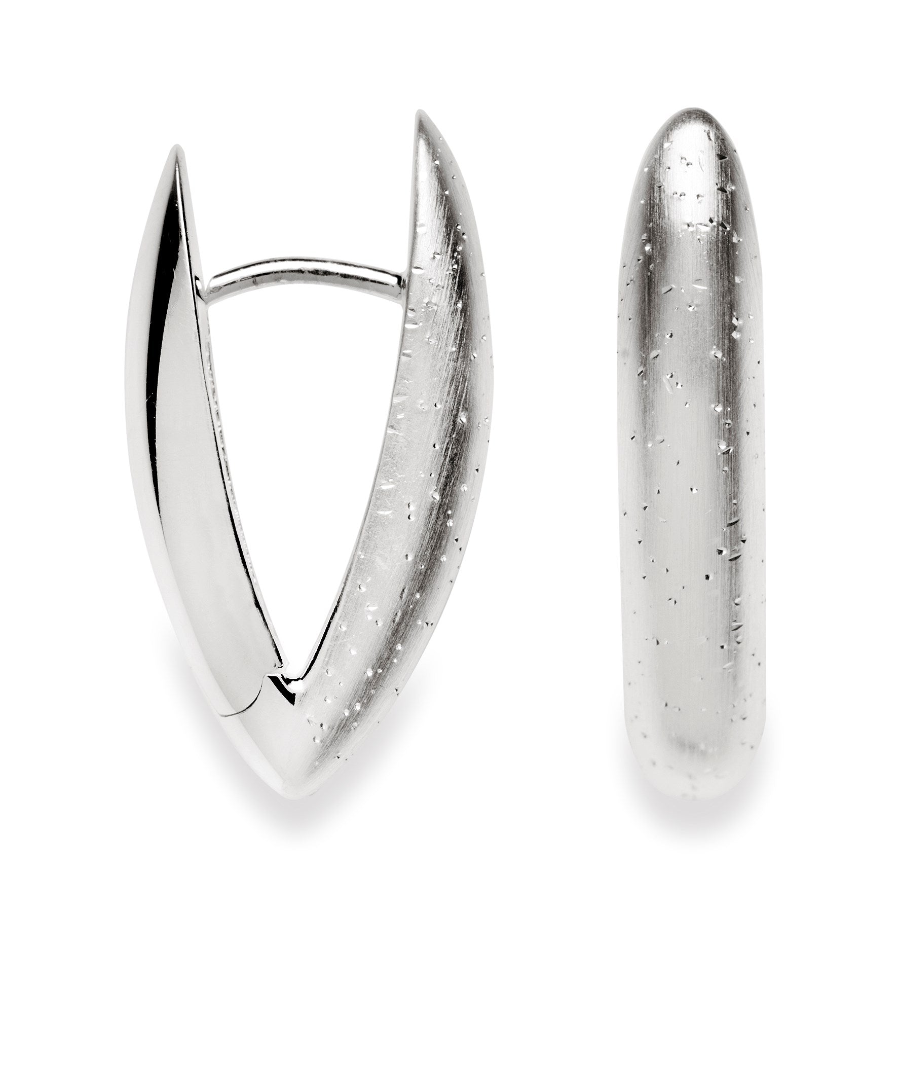 925/- Kreolischer Durchmesser/mattes Finish