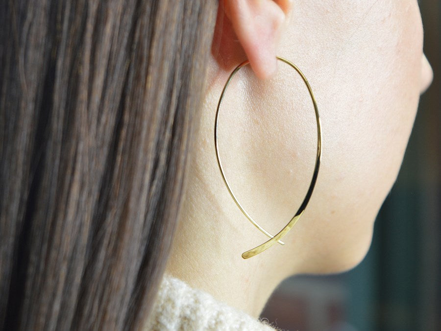 925/- earrings, gp pol.