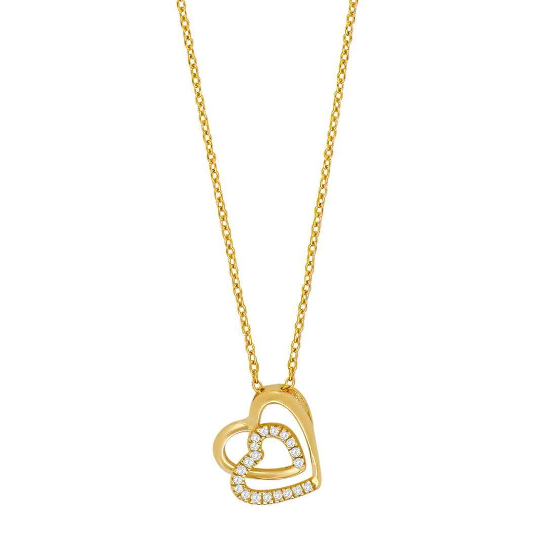 8kt. Anhänger Herz m. cz