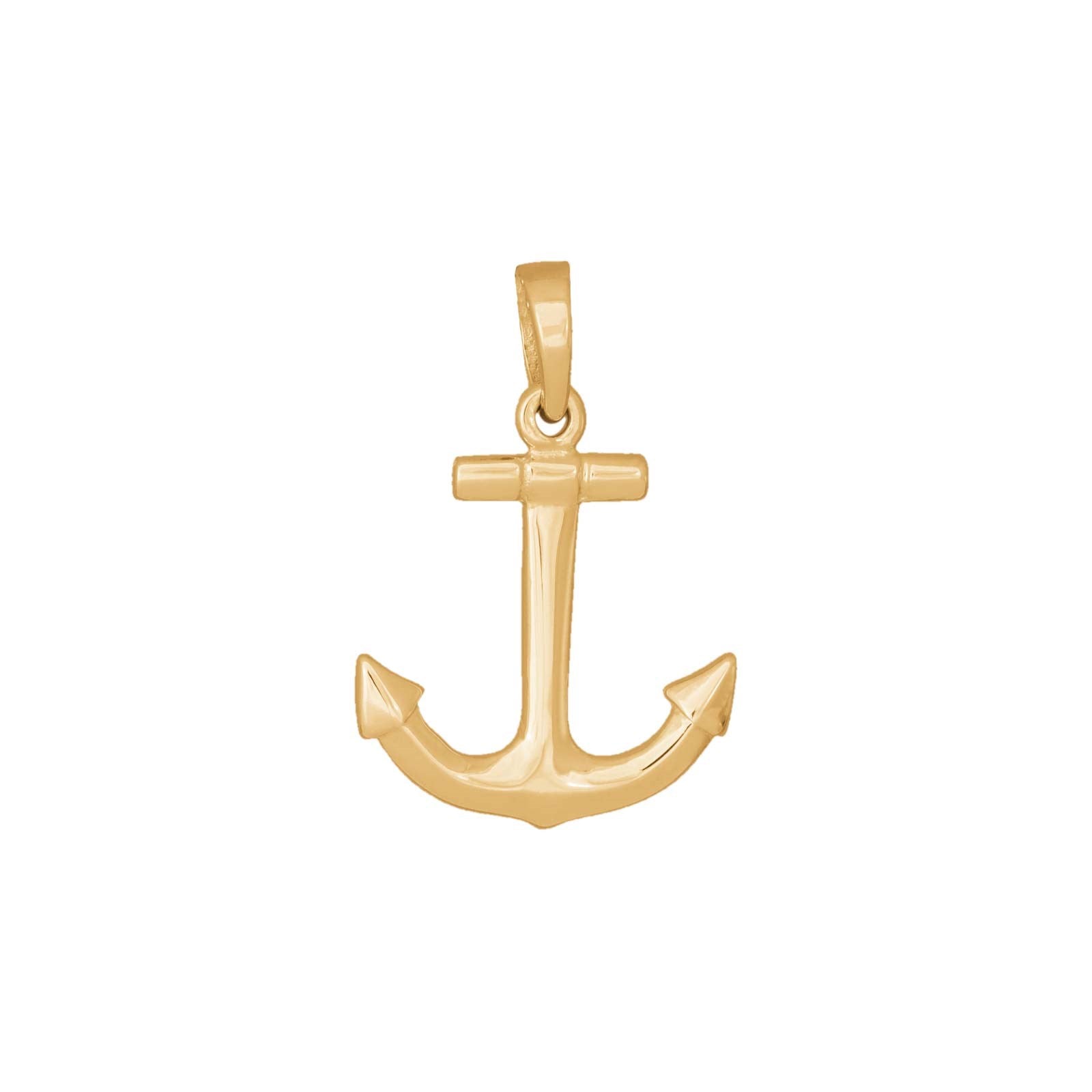 14kt. Goldanhänger Anker