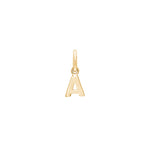 14 kt. gold pendant letter