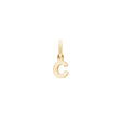 14 kt. gold pendant letter