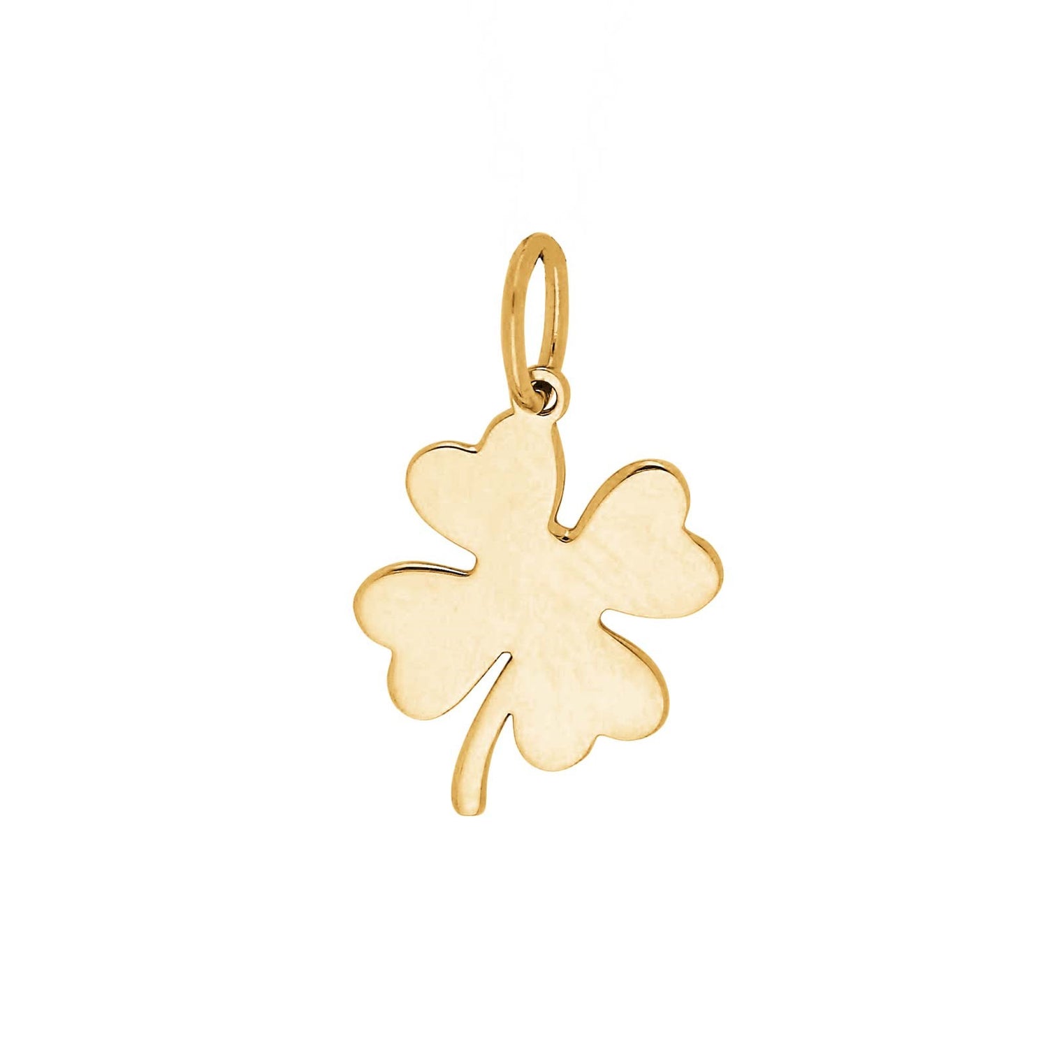 14kt. goldanhänger Kleeblatt