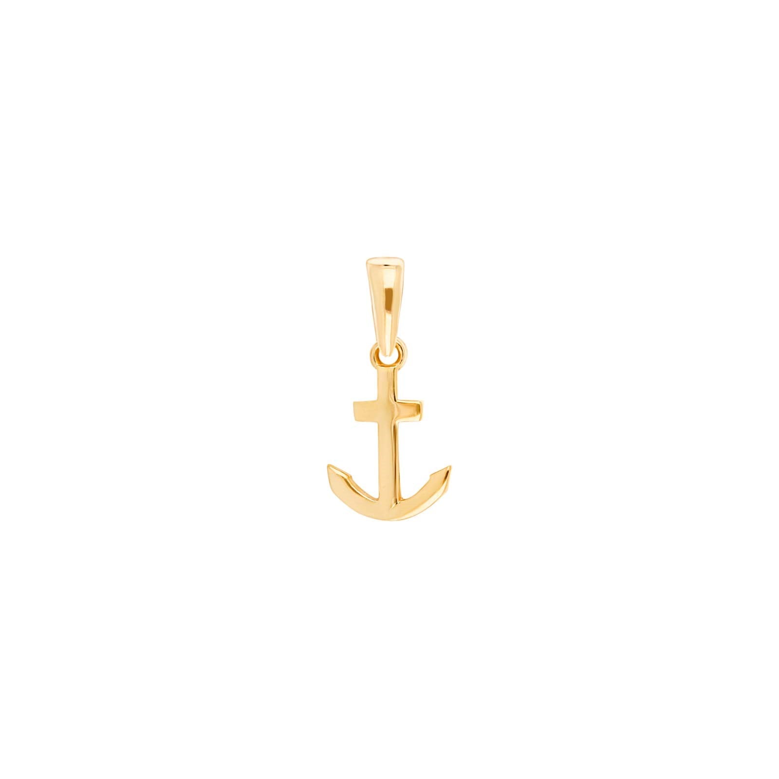 8ct. gold pendant  anchor