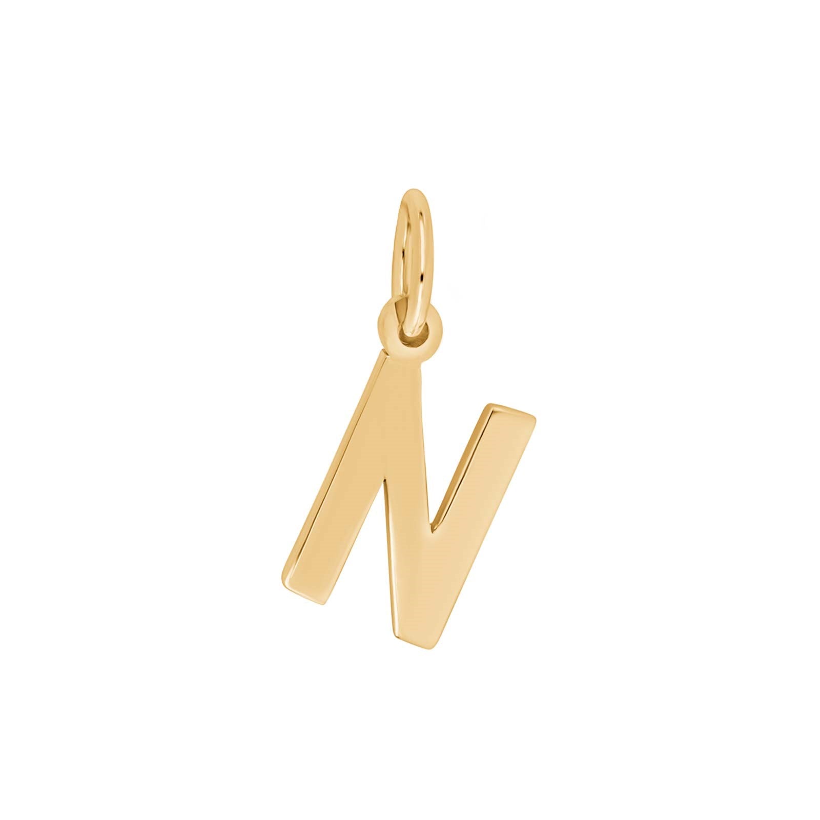 14 kt. gold pendant letter