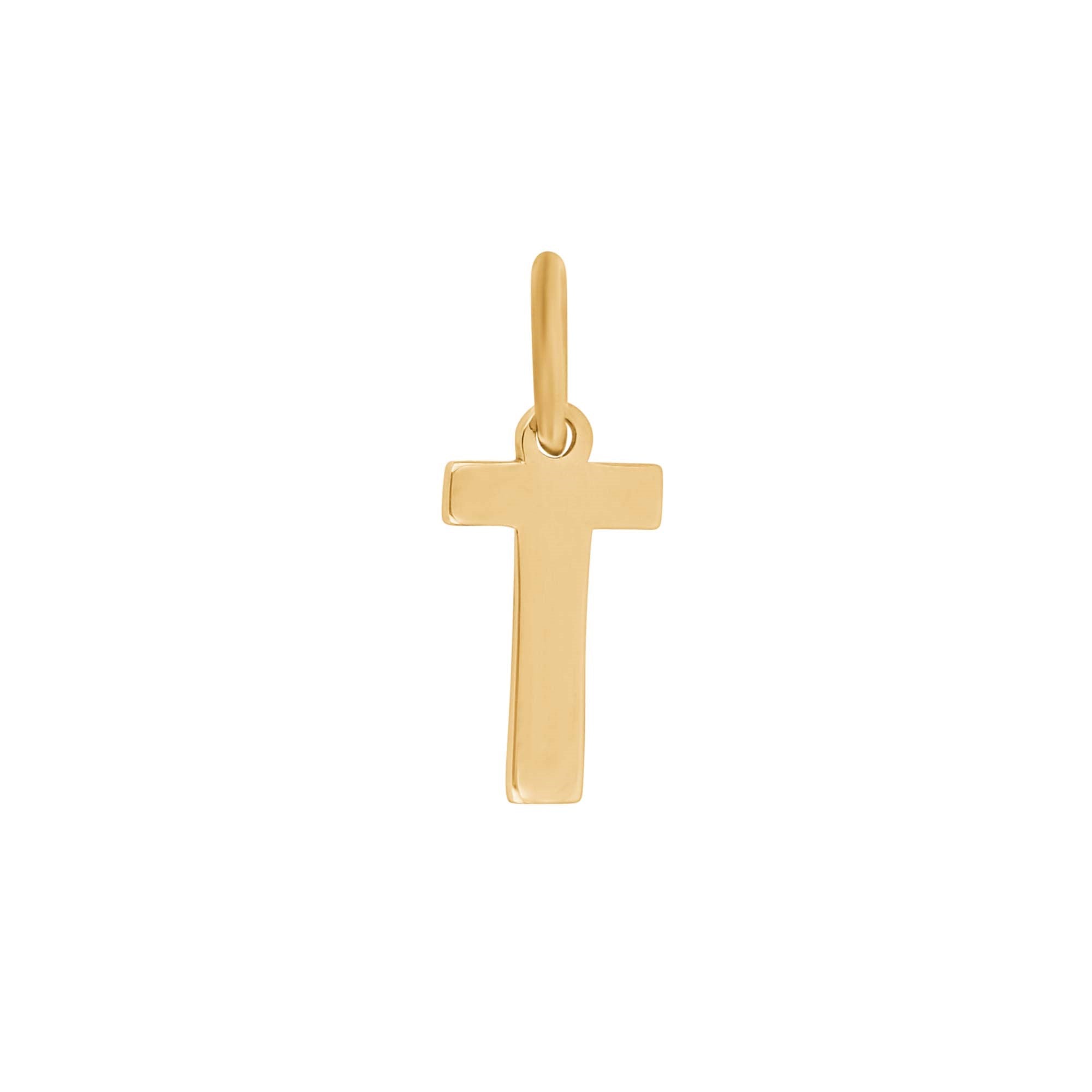14 kt. gold pendant letter