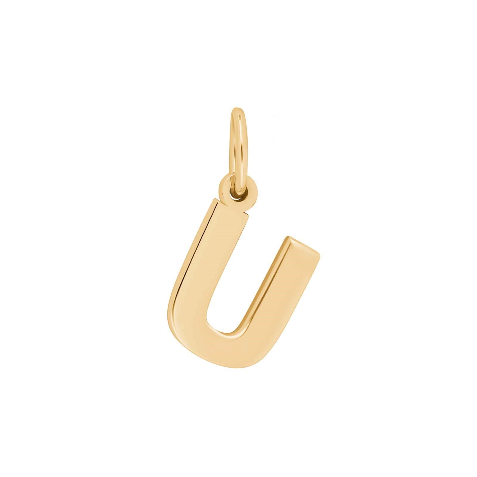 14 kt. gold pendant letter