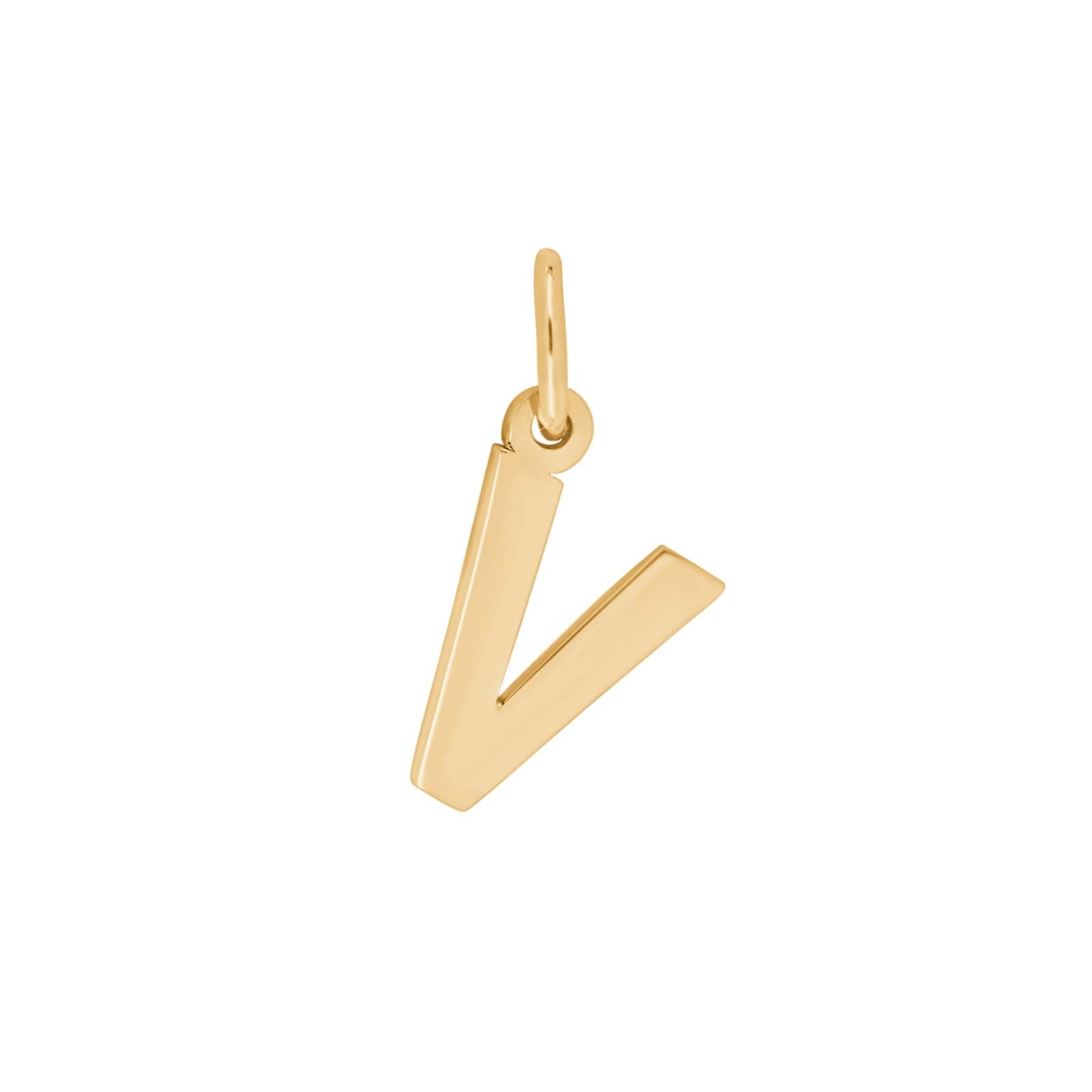 14 kt. gold pendant letter
