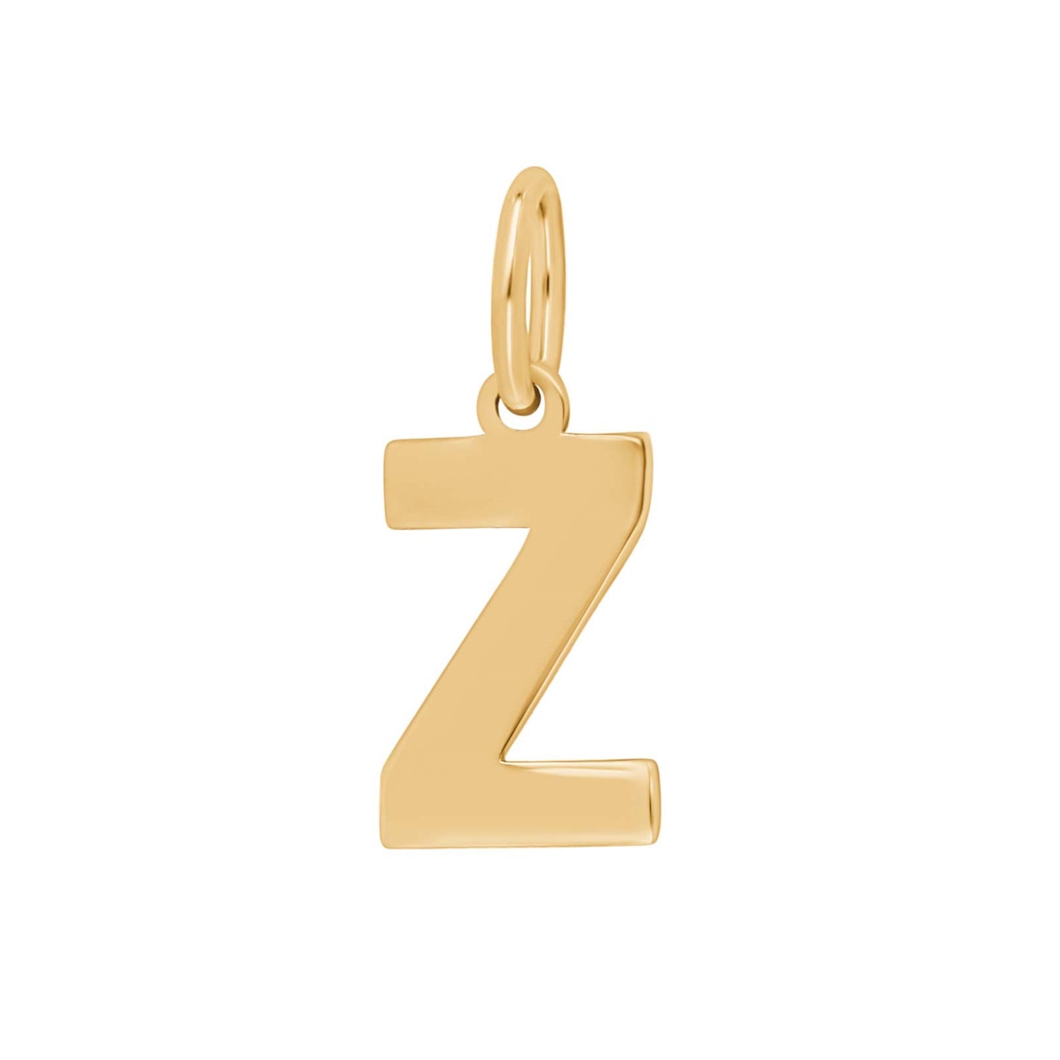 Forg. silver pendant letter - Z / Rhodium plated