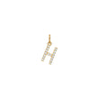 14ct. gold pendant letter w. cz.  - A