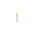 14ct. gold pendant letter w. cz.  - A