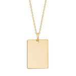 8ct. pendant plate 15x20mm