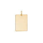 8ct. pendant plate 15x20mm