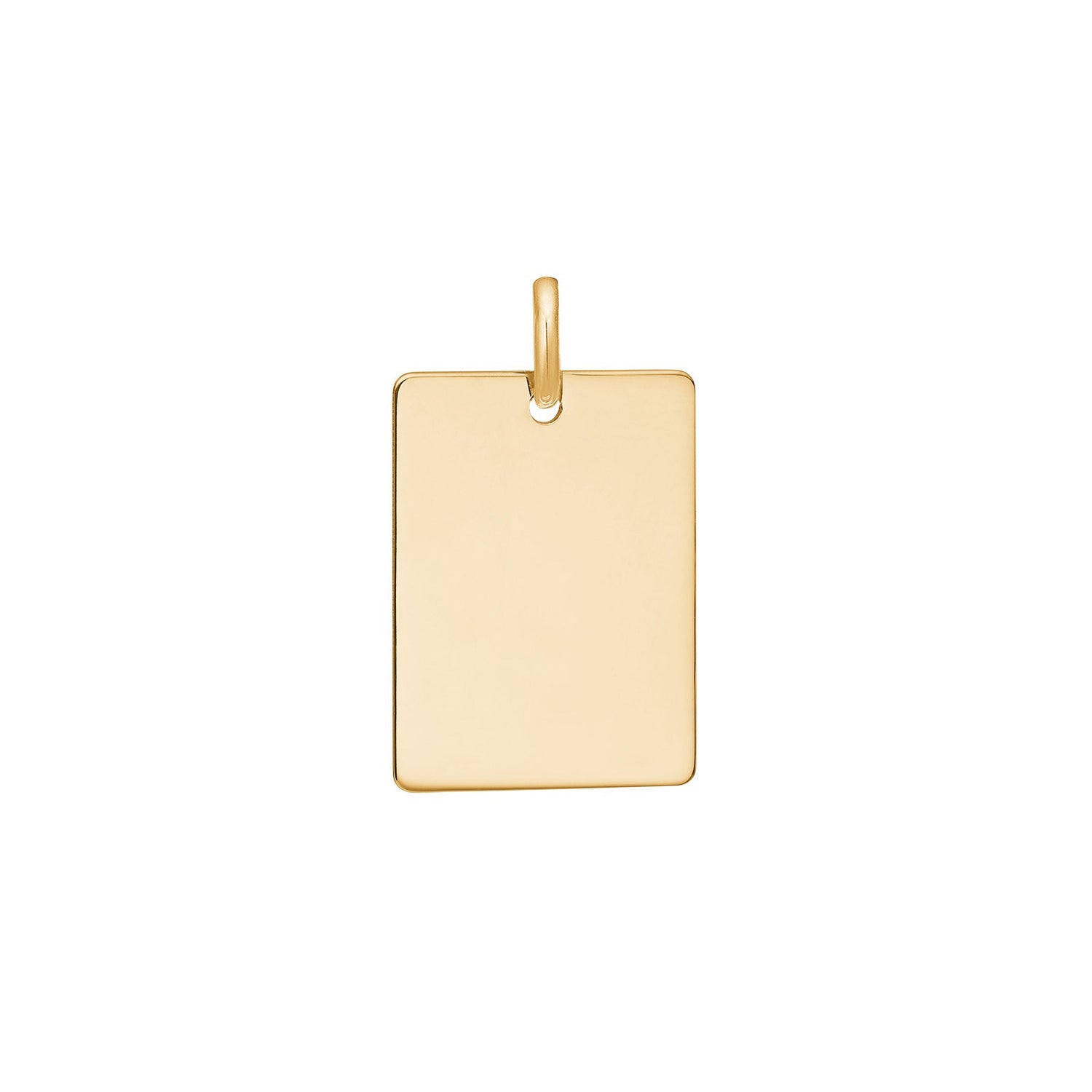 8kt. Anhänger Plättchen 15x20mm