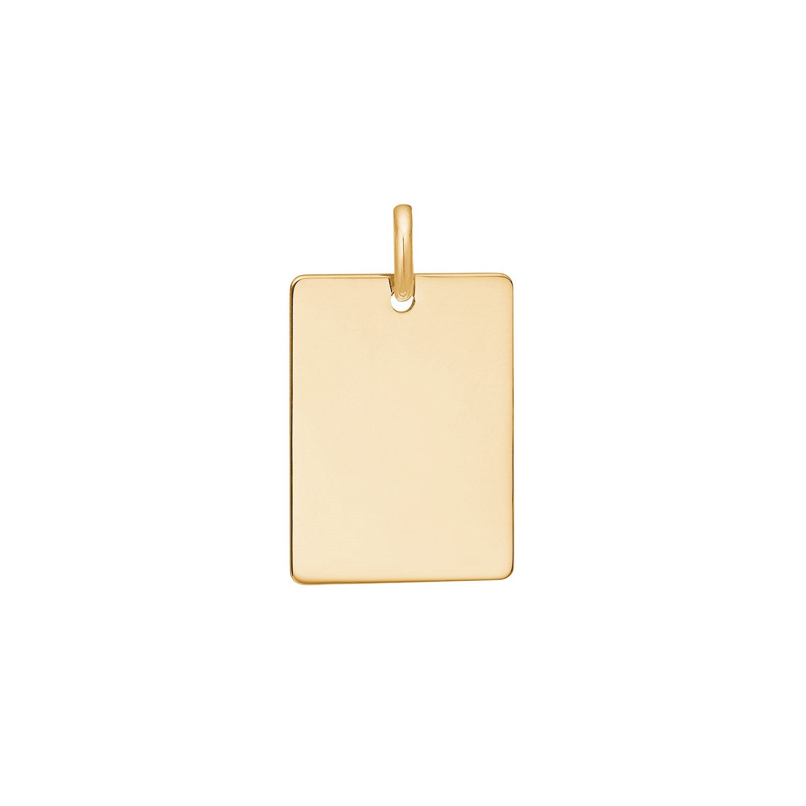 8kt. Anhänger Plättchen 15x20mm