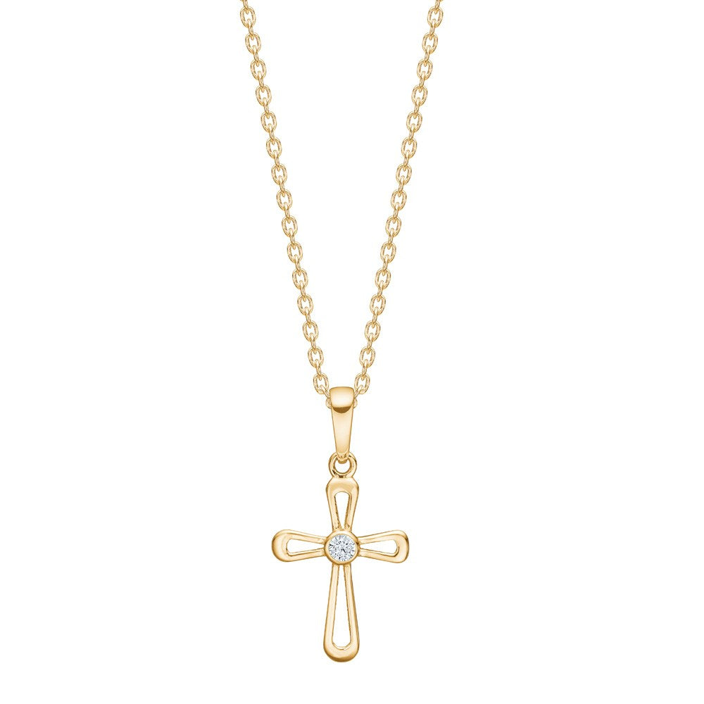 8kt. Anhänger Kreuz
