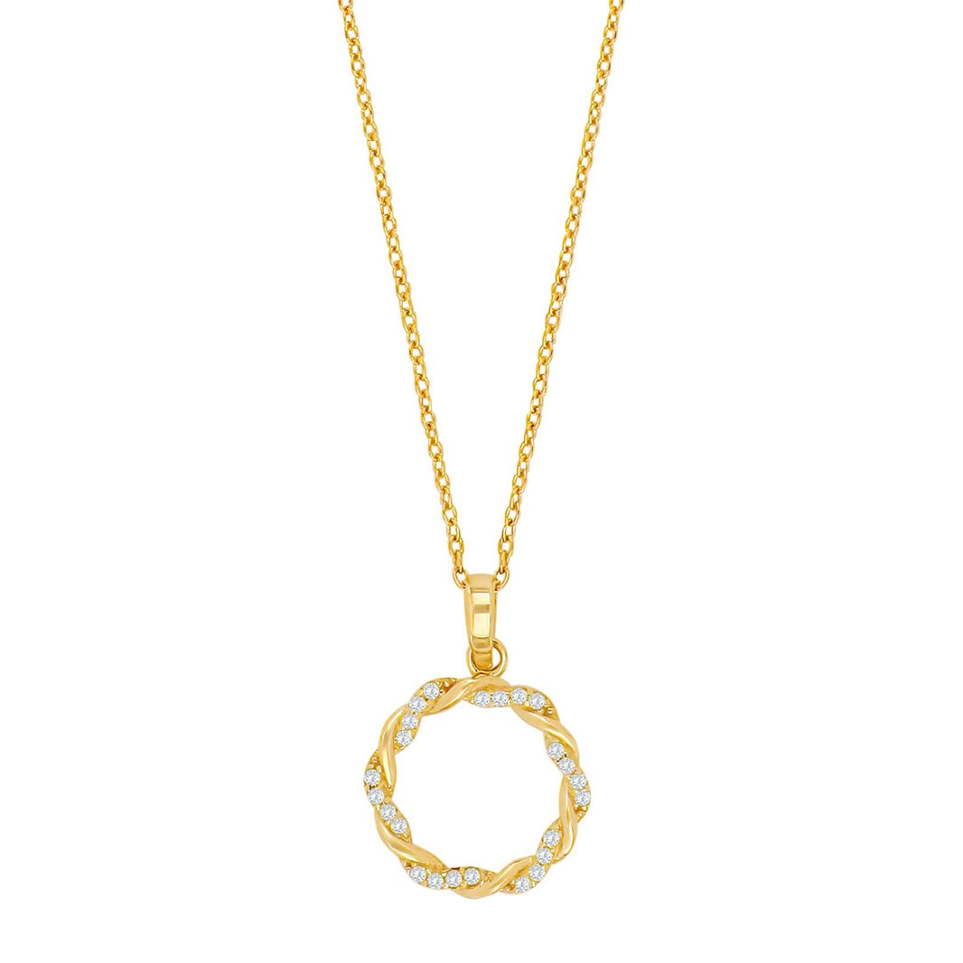 8kt. Anhänger Kreis m. cz