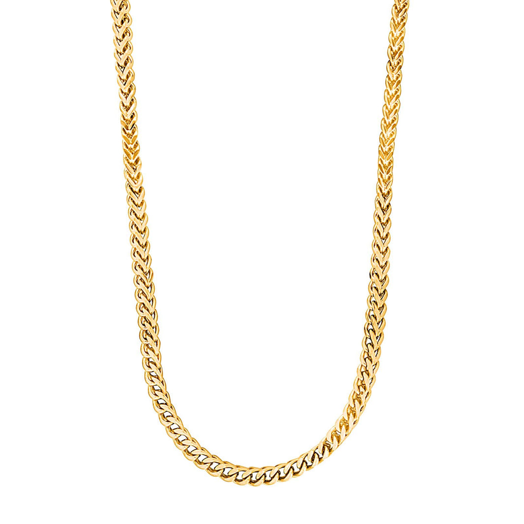 SON kæde steel IP gold  55+5cm, box-chain