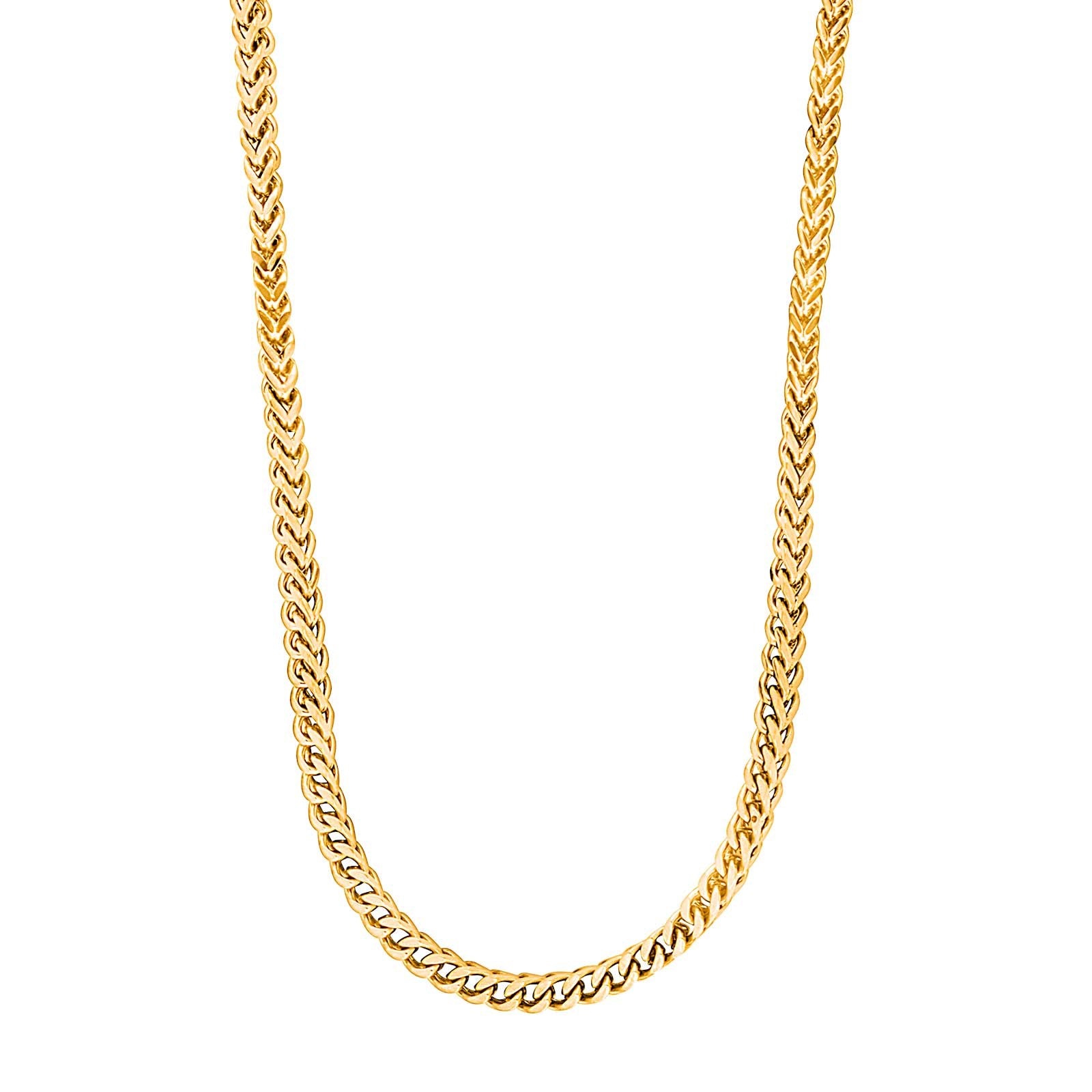 SON Halskette stahl IP gold 55+5cm
