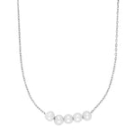 Rhod. Silberhalskette PEARL52