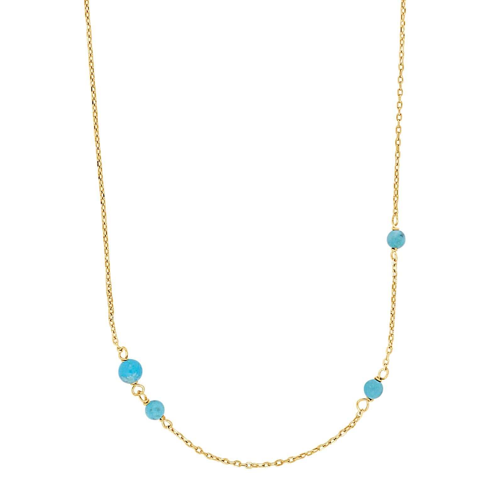 Forgyldt kæde TURQUOISE52