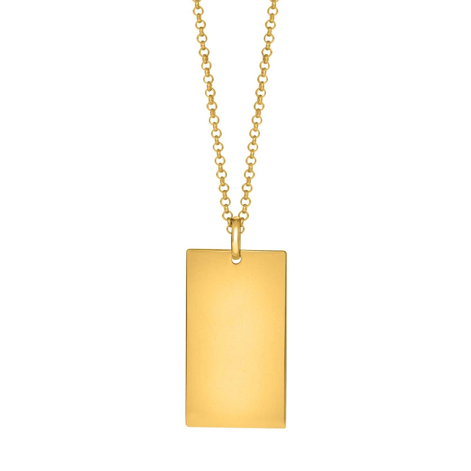 SON chain steel IP gold with plate